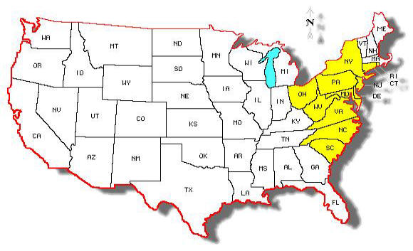 coverage area map